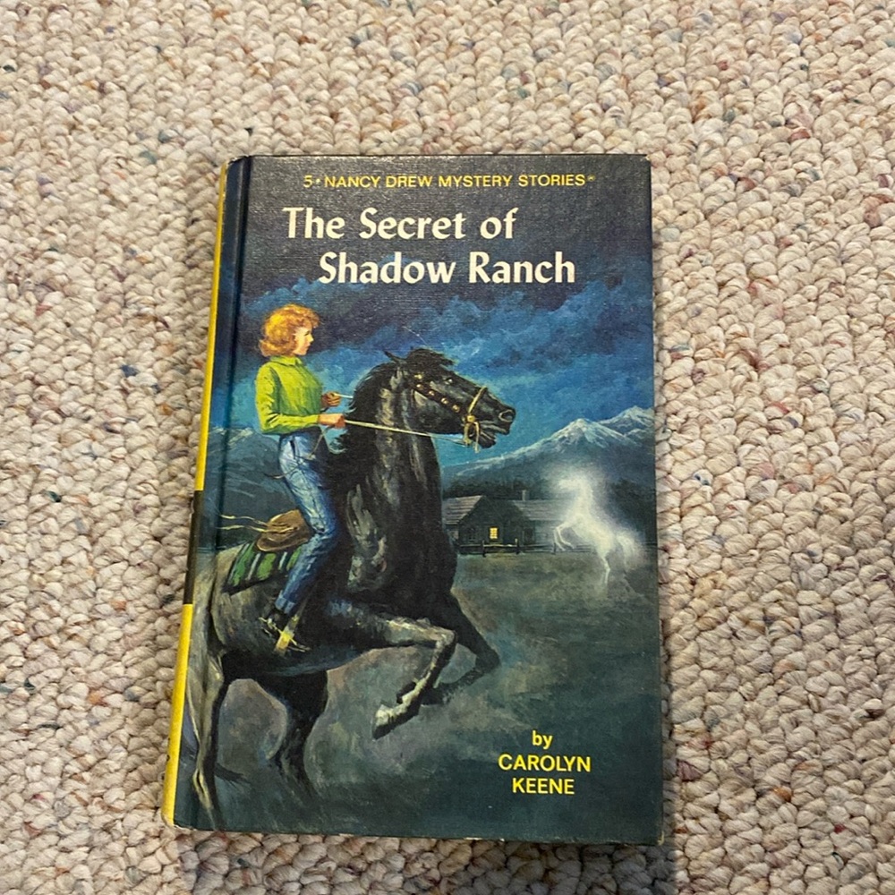 Vintage 1965 Secret of the shadow ranch Nancy drew mystery book